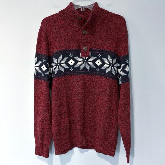 American Eagle Henley Sweater Mens Large - Picture 1 of 5